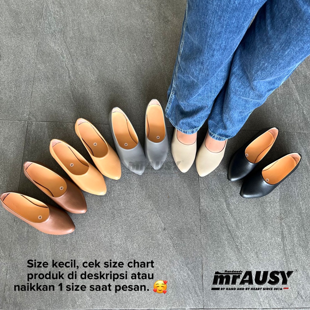 Sepatu Wanita Cewek Flatshoes Balet Casual mrAUSY Flat Polos