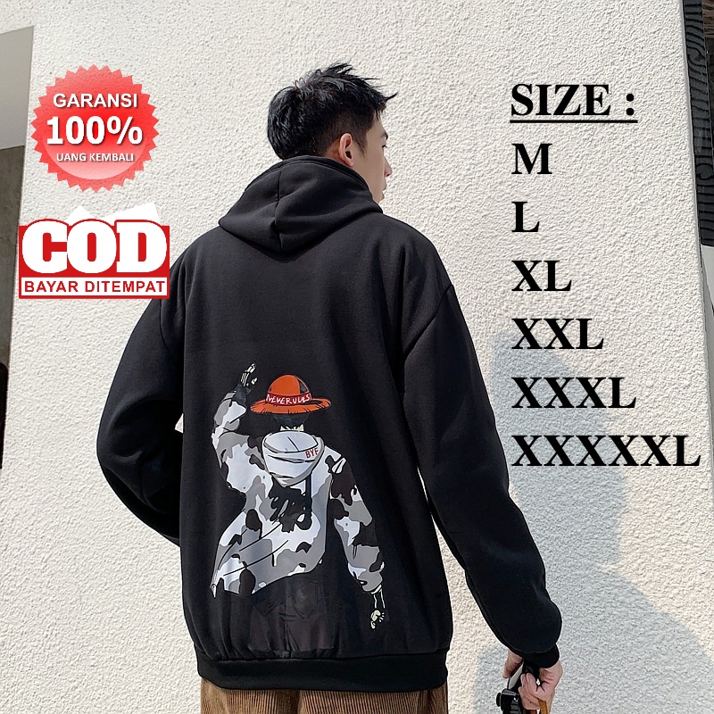 PROMO COD READY STOCK MEN HOODIE ANIME Cartoon ONE PIECE PORTGAS D. ACE hoodie sweatshirt Oversize Men &amp; Women hoodie long sleeve plus size hooded jacket tops Couple Pullover Hoodie men clothes