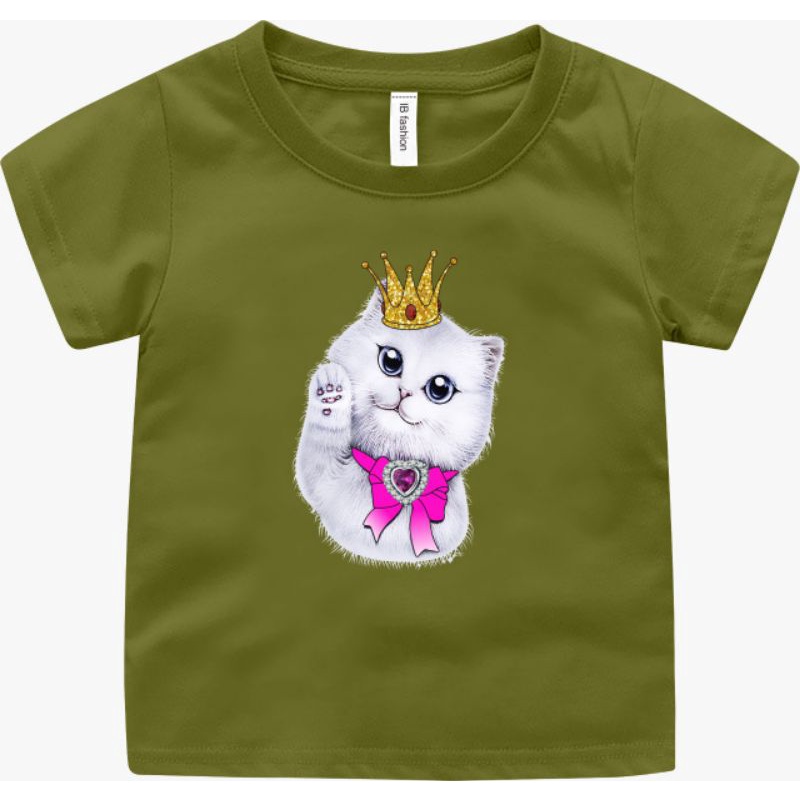 ((IB))KAOS ANAK2 UNISEX/KUCING DIGITAL SABLON
