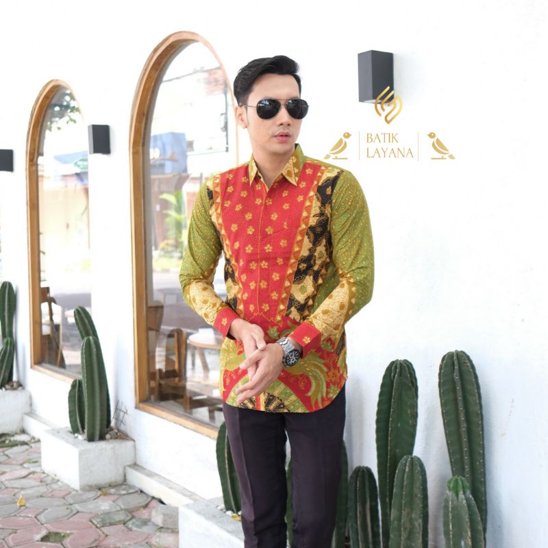 Kemeja Batik Brajamusti Lengan Panjang Slimfit Terbaru