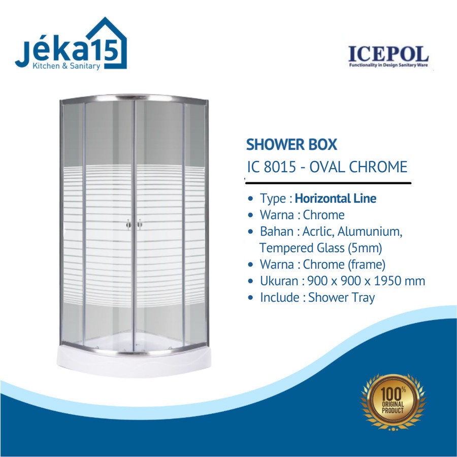 ICEPOL SHOWER BOX | PARTISI KACA KAMAR MANDI