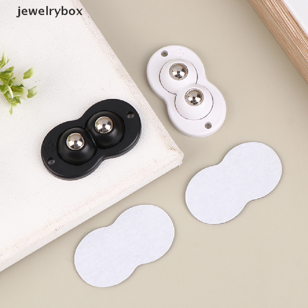 [jewelrybox] 1 /4Pcs Bebas Pukulan Self Adhesive Universal Ball Pulley Rumah Dapat Memindahkan Butik Bola Baja