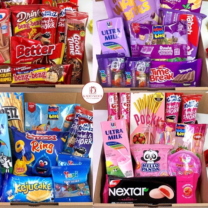 

Snack Box (Langsung Jadi) Hadiah Valentine/ Kado Pacar/ Kado Ultah/ Kado Cewe/ Kado Cowo/ Kado Wisuda/ Kado Anniv by Kado Si Doi