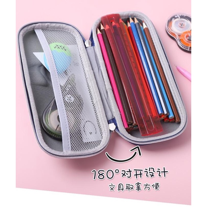 

Tempat Pensil Motif Frozen Unicorn Dino Superhero Kartun 3D Bahan Eva