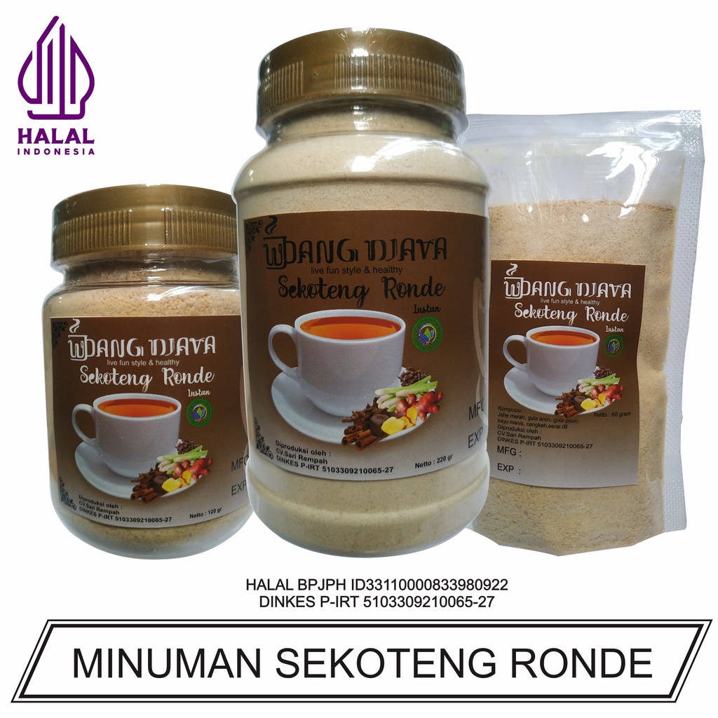 Minuman Sekoteng Ronde Instan / Serbuk Alami Siap Seduh