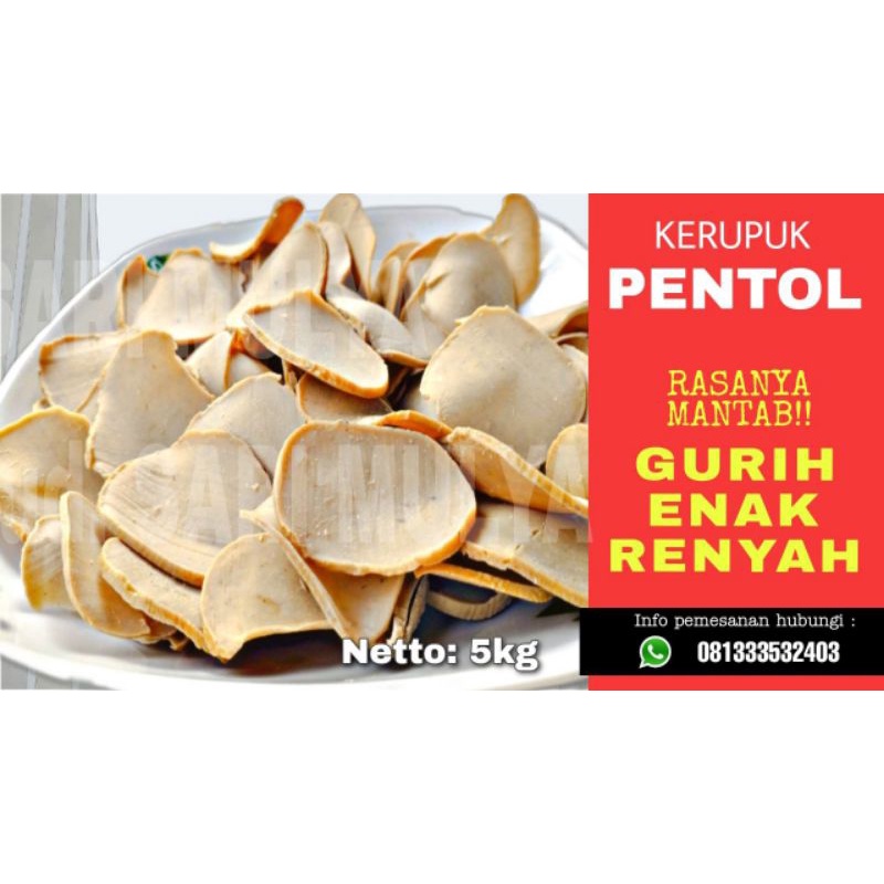 

KRUPUK PENTOL MENTAH 500 g Gurih,Renyah