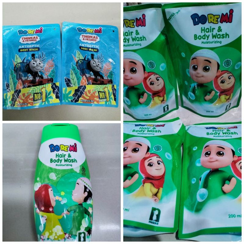 Doremi hair & body wash Nussa reffil | Nussa botol | Thomas&friend reffil |