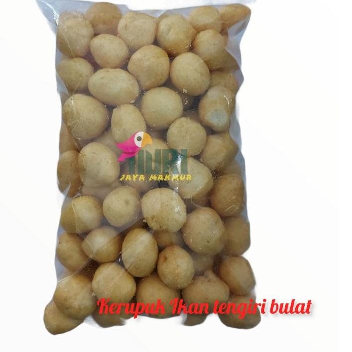 

ヴ kerupuk ikan tengiri bulat 200gram さ