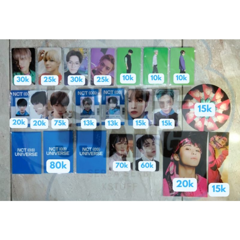 [CLEARANCE SALE BACA DESKRIPSI] PC NCT DREAM 127 WAYV UNIVERSE ID CARD KONSEP SELCA JISUNG CHENLE XI