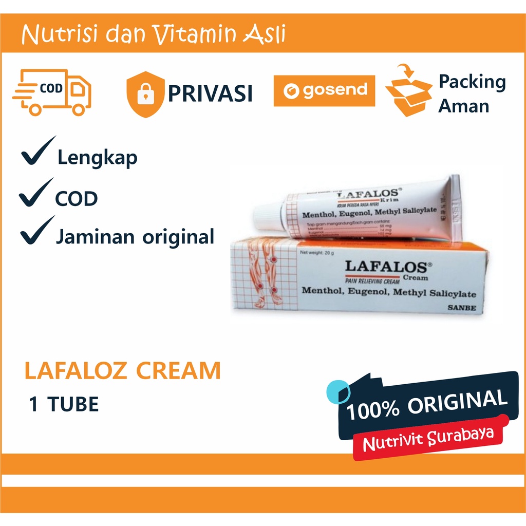 LAFALOS Cream 20 GR - Obat Krim Nyeri Otot Sendi Terkilir Pegal Linu