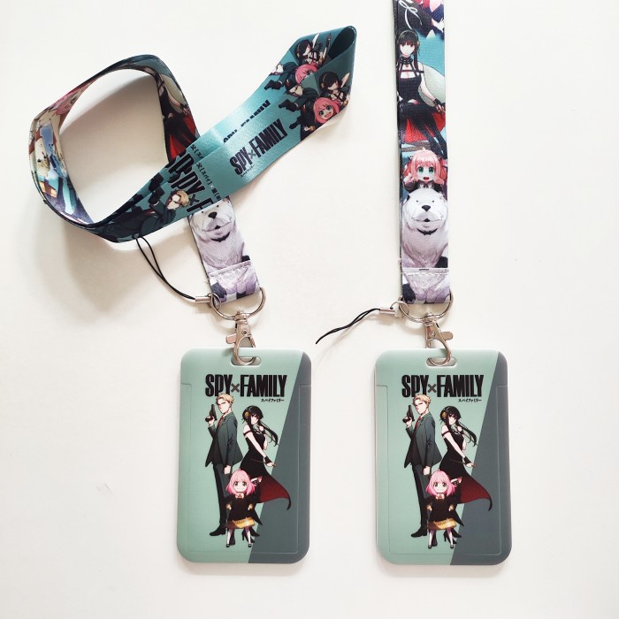 

Nametag Id Card Holder Name Tag Lanyard / Kalung Kartu Anime Spy X Family Anya