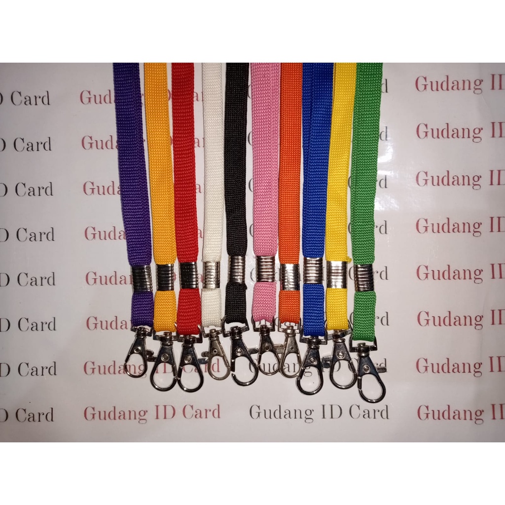 

Tali ID Card 1cm Kait Besi / Gantungan ID Card