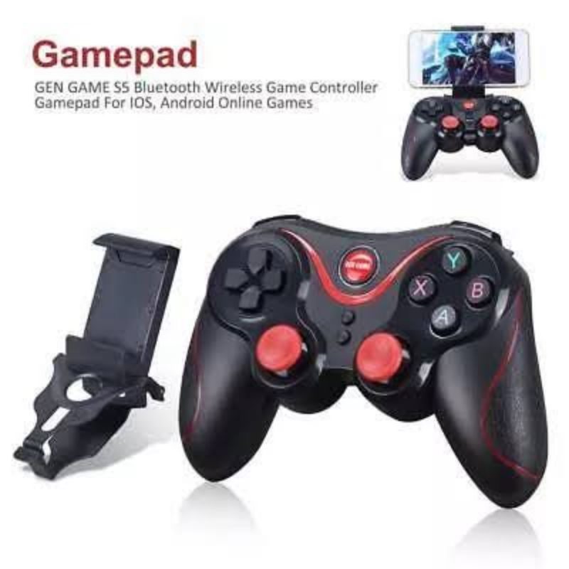 Jual GAMEPAD X3 JOYSTICK Bluetooth WIRELESS SMARTPHONE ANDROID HOLDER