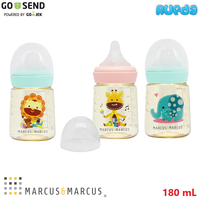 Marcus Marcus 180ml PPSU Transition Feeding Bottle Botol Dot Susu