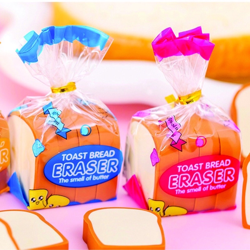 

Penghapus Pensil Karakter Roti Toast Bread Eraser