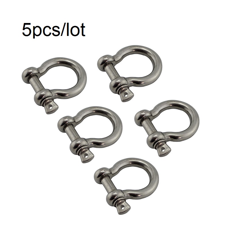 5pcs M4 Sekrup Pin Bow Shackle Stainless 304 Pin Sekrup Busur Shackle