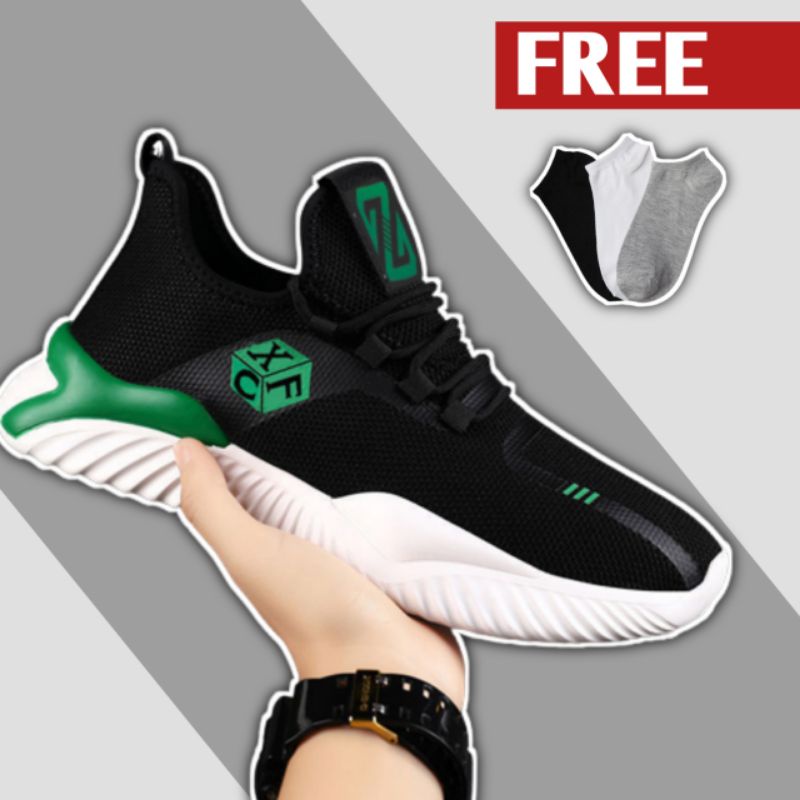 Sepatu Sneakers Pria Keren Warna Hitam