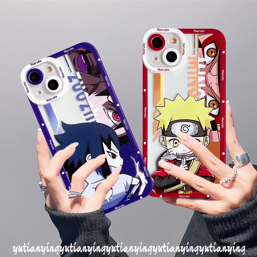 Redmi 10 9 9T 9A 10C 9C NFC 10A Note 11 10 11Pro Plus 9Pro 9 8 11s 10s 9s 10Pro Max Note POCO X3 Pro M3 X3 NFC Cartoon Anime NARUTO Cute Sasuke and Shikamaru Soft TPU Cover