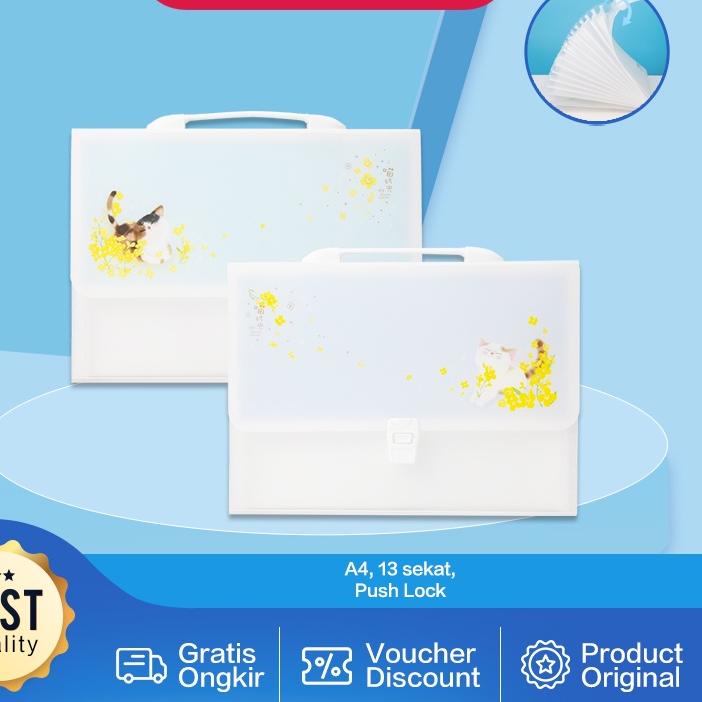 

❀❀ Deli Tas File A4 13 Sekat Dilengkapi dengan Indeks Bahan Anti Air Desain Bergambar Kartun 72579