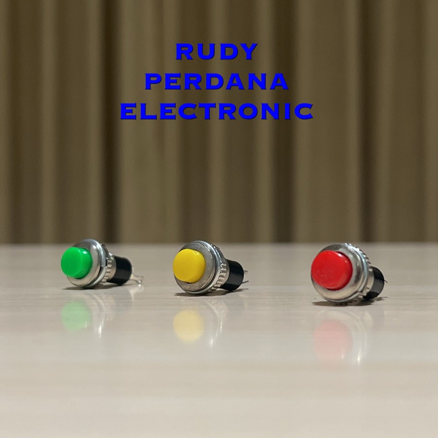 SWITCH PUSH BUTTON SAKLAR PUSH ON 2 PIN BULAT 0.5A 250V DS-316