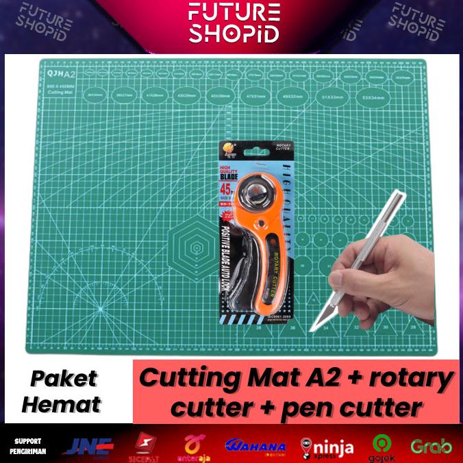 

Paket Cutting Mat A2 + Rotary Cutter 45mm + Pen Cutter