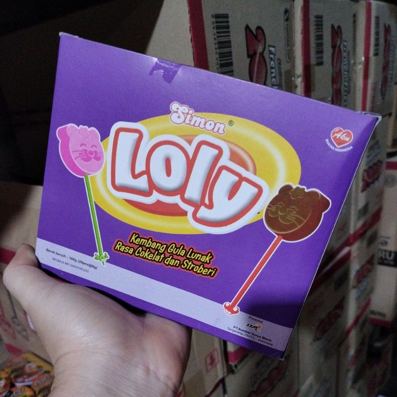 

simon/loly kembang gula lunak rasa coklat dan strobery