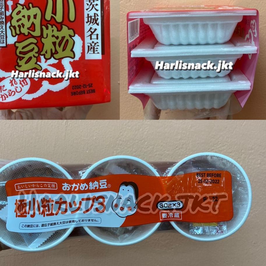 

[D-7-4 ❤] ASAICHIBAN NATTO (KOTSUBU NATTO MINI) 40gr x 3 / TAKANO NATTO CUP 30gr x 3-bisa cod