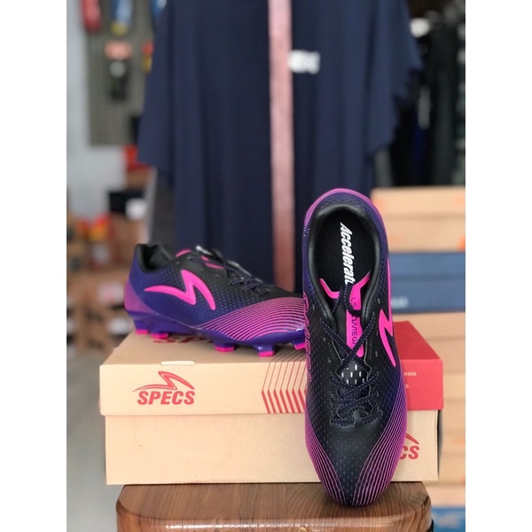 LS OMEGA FG VIOLITE BLACK SPECS SEPATU BOLA