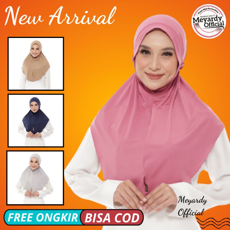 Jilbab Jlibab Instan Bergo Kayla Serut Motif Polos Terbaru Hijab Jersey Joya Premium Terbaik Kerudun