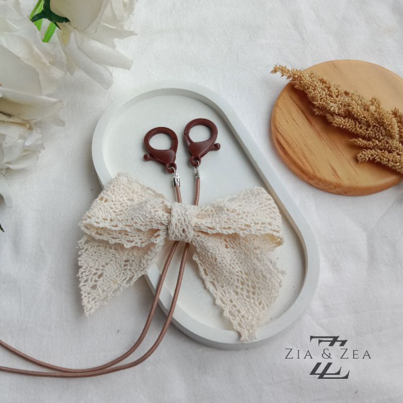 Strap Masker Pita Renda Aesthetic Vintage