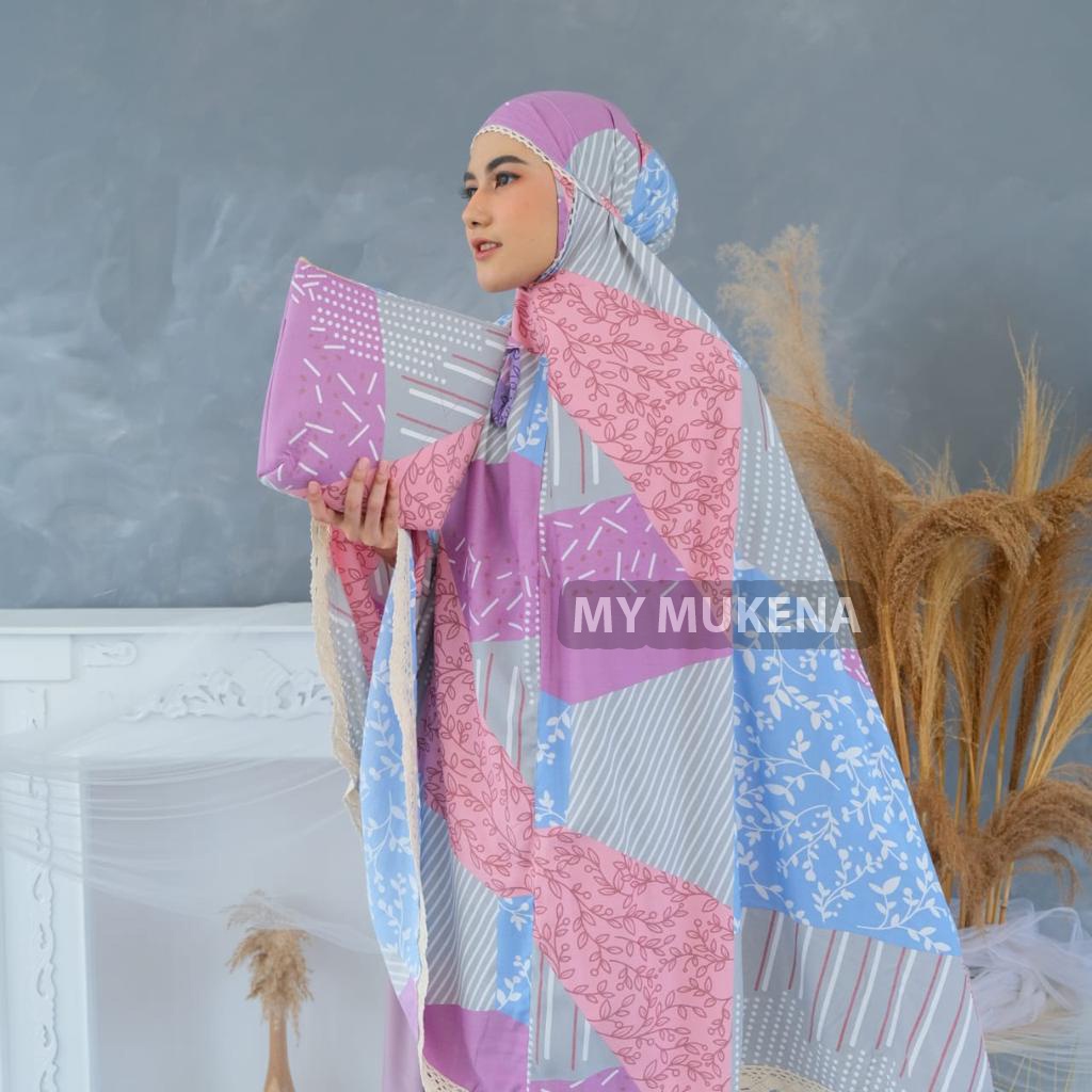 Mukena Dewasa Rayon Renda Motif Cantik Mewah Mukenah 2in1 Jumbo Premium