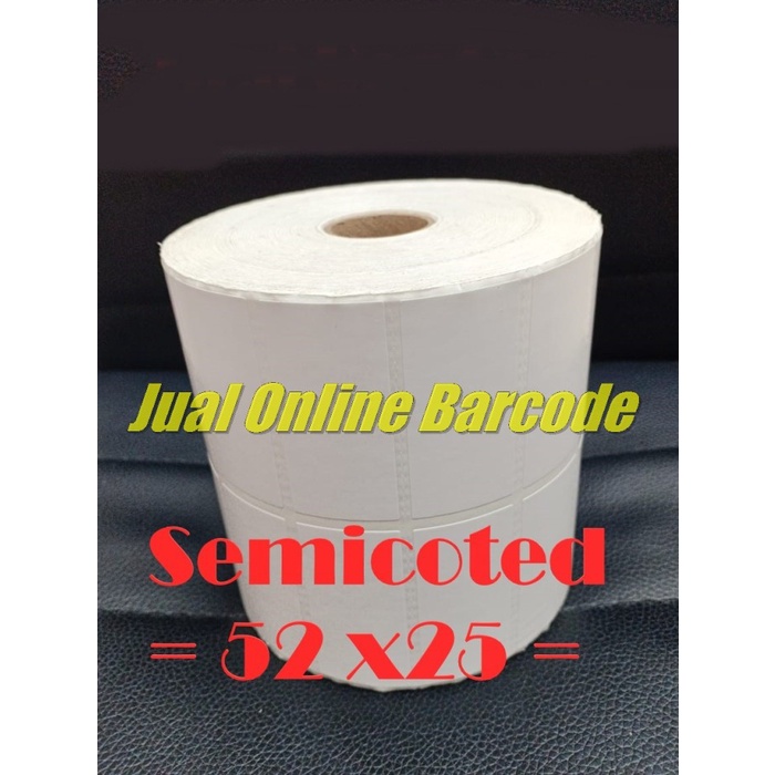 

Stiker Label Barcode 52 X 25 - 2 Line - Kertas Sticker Label Semicoated