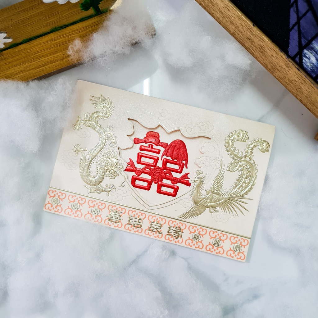 COVER UNDANGAN 10PCS AMPLOP CHINESE WEDDING INVITATION CARD N0009
