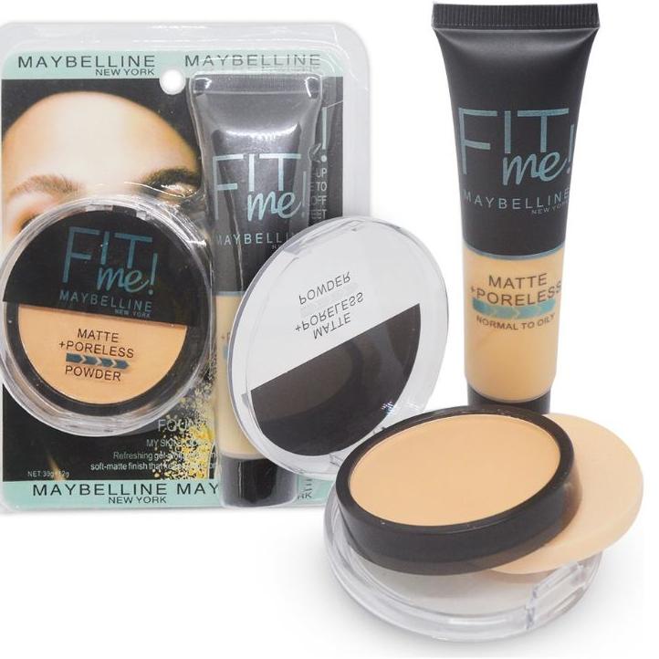 DBKODE80 Paket Kosmetik Maybelline Fit Me Lengkap 7 in 1 - Make Up Maybelline Fit Me* [184]