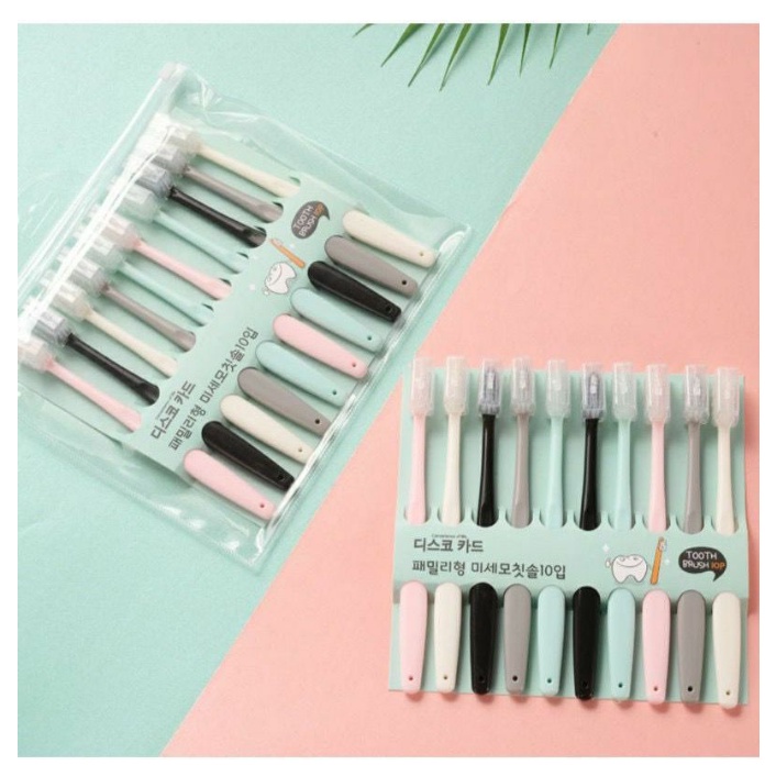 Sikat Gigi Dewasa 1 SET ISI 10 PCS Sikat gigi H28 Bahan Lembut Toothbrush Double Care Sensitive