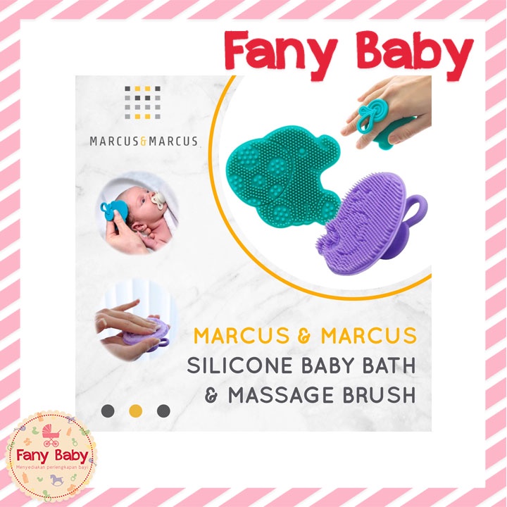 MARCUS &amp; MARCUS SILICONE BABY BATH &amp; MASSAGE BRUSH