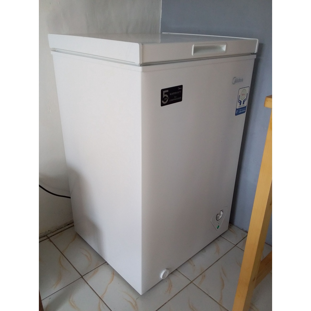 Jual Midea Chest Freezer Hs129C 100L Shopee Indonesia