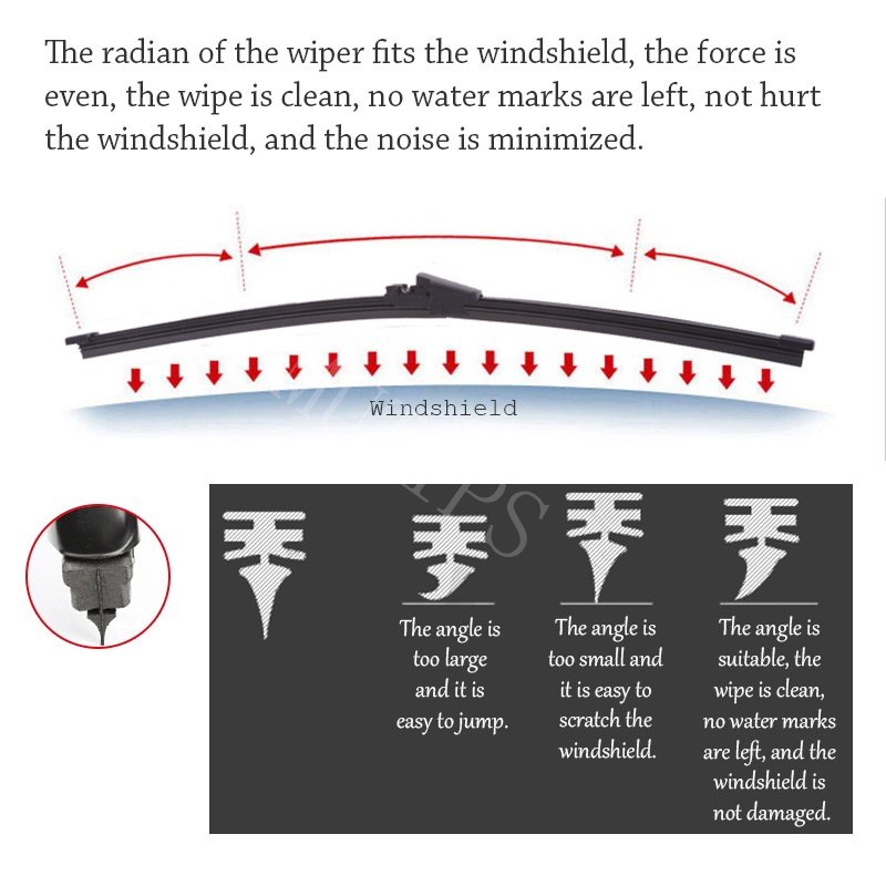 1 Set Karet Wiper Depan Mobil Mercedes Benz W213 W212 W211 E Class