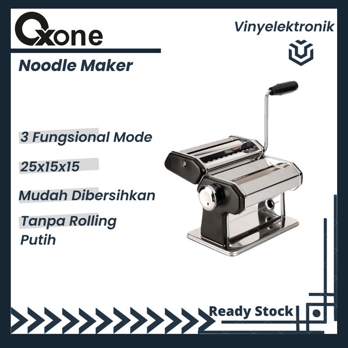 Noodle Maker Oxone Ox-355At Gilingan Mie Ox355 At / Pasta / Pembuat Mie Ox355At