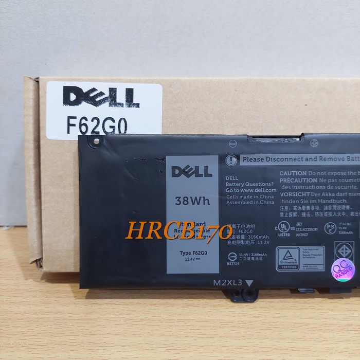 Baterai Laptop Dell Vostro 5370 Series Dell Inspiron 13 5370 ( F62G0 ) -HRCB