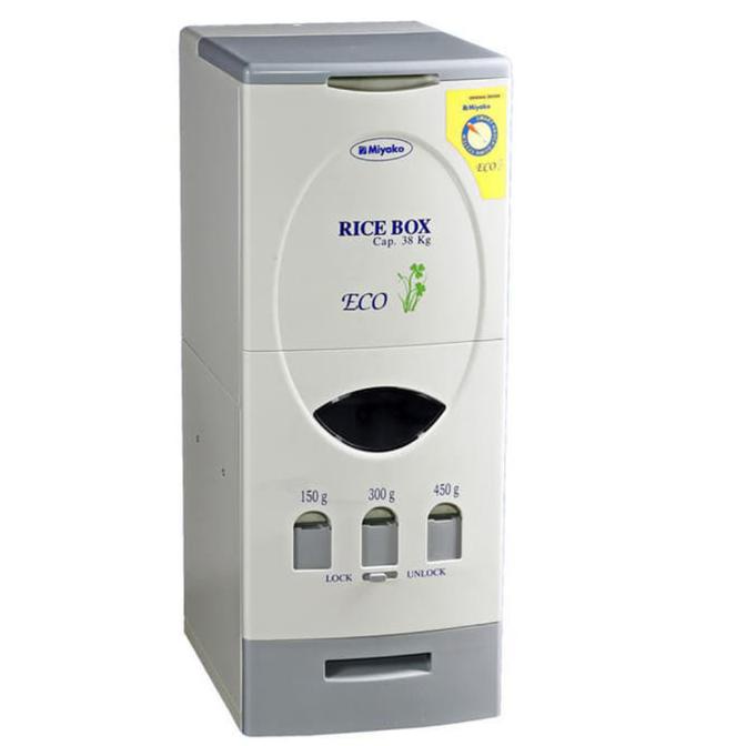 RICE BOX / TEMPAT PENYIMPANAN BERAS MEREK MIYAKO 38KG paling dicari