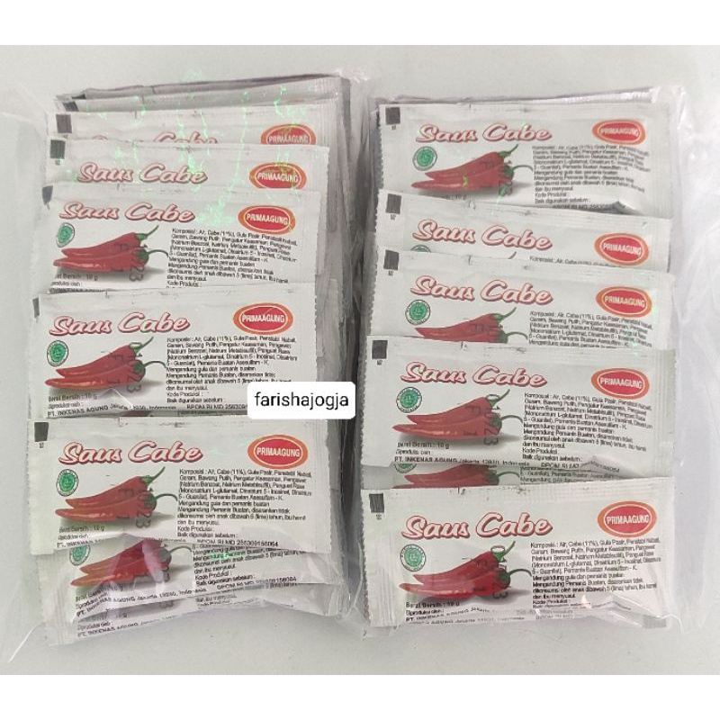 # FSFF # Saos Prima Agung | Saus Cabe Primaagung isi 25 sachet