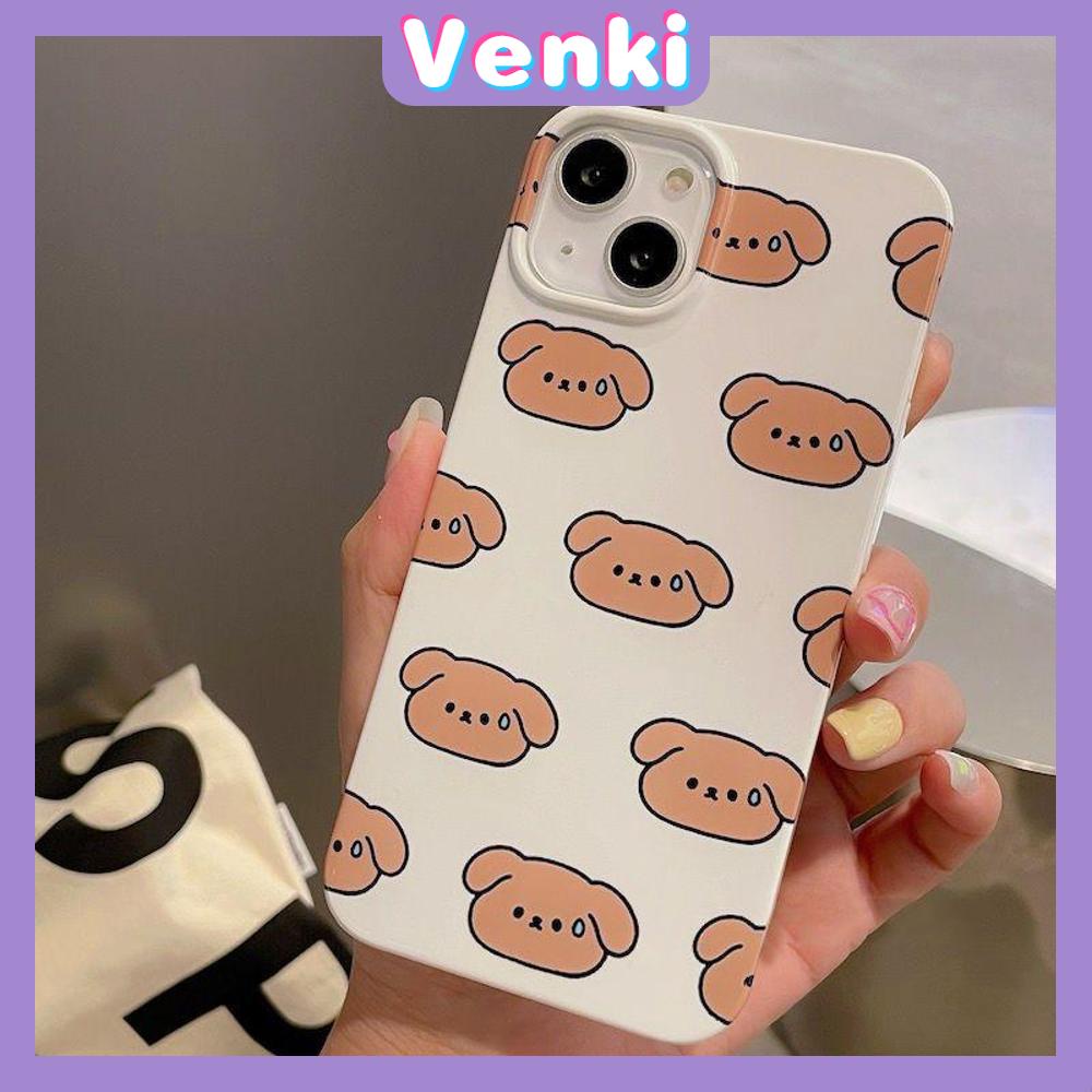 Case iPhone 14 Pro Max Soft TPU Candy Case Cute Little Puppies Glossy Khaki Case Camera Protection Shockproof For iPhone 13 12 11 Plus Pro Max 7 Plus X XR