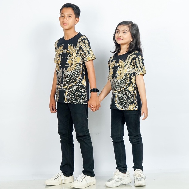 KLAMBEN Kaos Oblong Anak Kekinian Unisex Batik Jatayu
