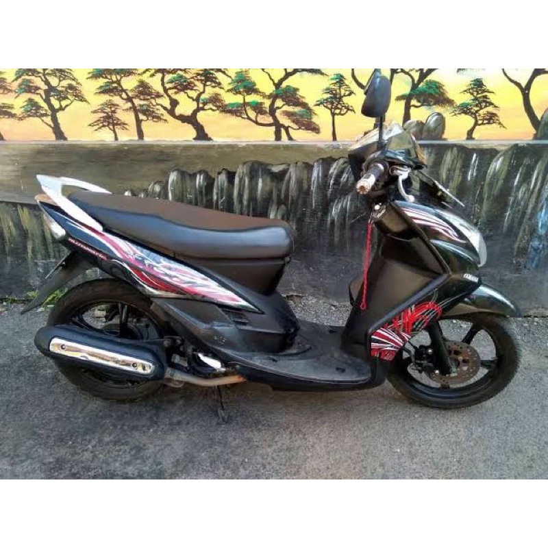 STIKER STRIPING MIO SOUL 2009 HITAM