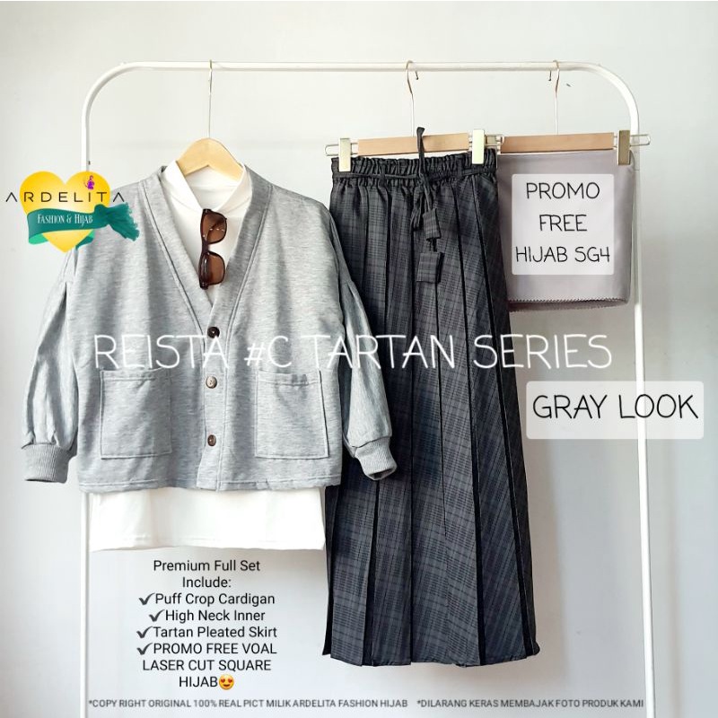 ORI 100% REISTA  SET  ROK  TERBARU  PAKET  HEMAT  LENGKAP  BAJU  OOTD  HIJAB  PREMIUM VIRAL SELEGRAM