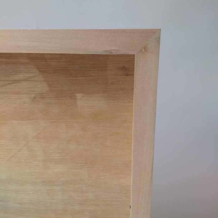 Bingkai kayu 3D - size 30x40 - bingkai mahar - varnish