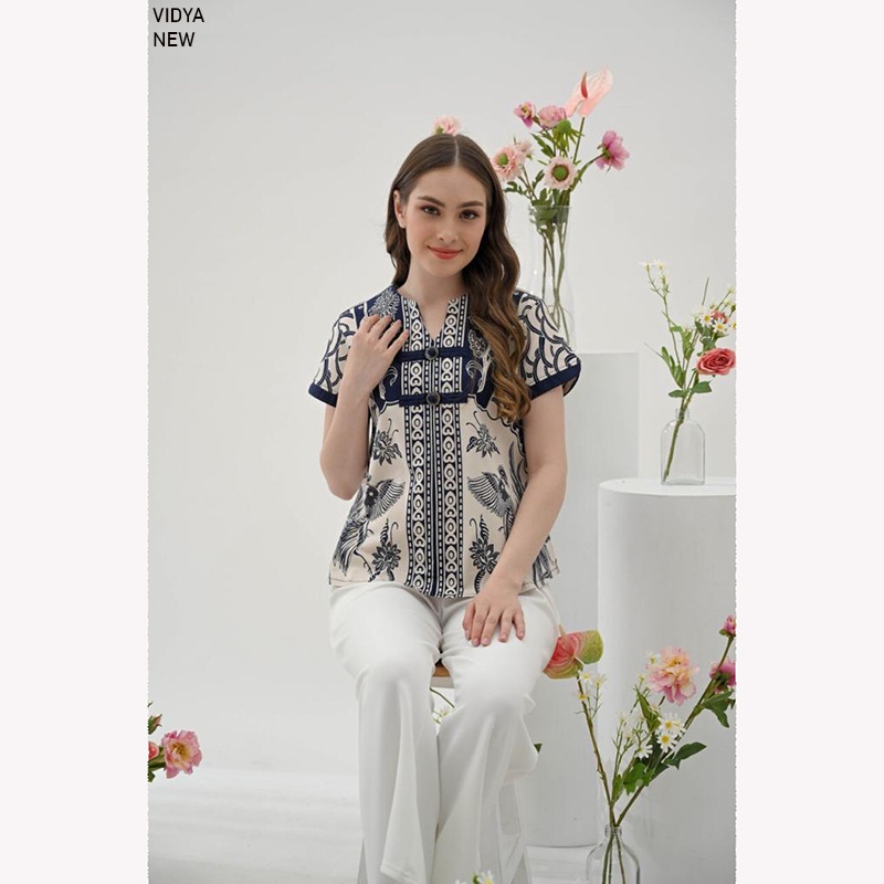 VIDYA TOP STANDAR,JUMBO &amp; SUPER JUMBO- Atasan Batik Wanita Blouse Wanita