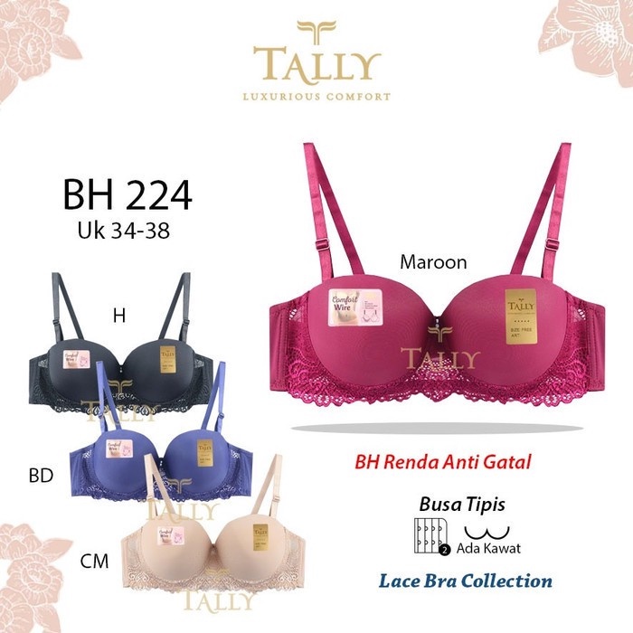 ATB Bra Tally Busa Tipis Berkawat (Tally 2936, 8115, 8116, 1136, 2210, 224) Termurah