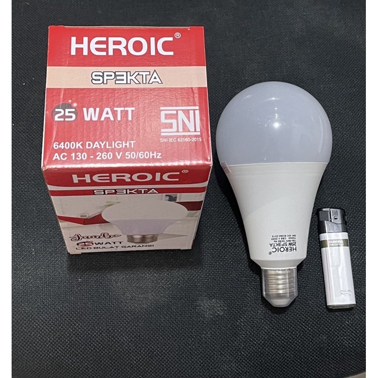 Led jumbo Heroic bulb 25w 35w sni bergaransi